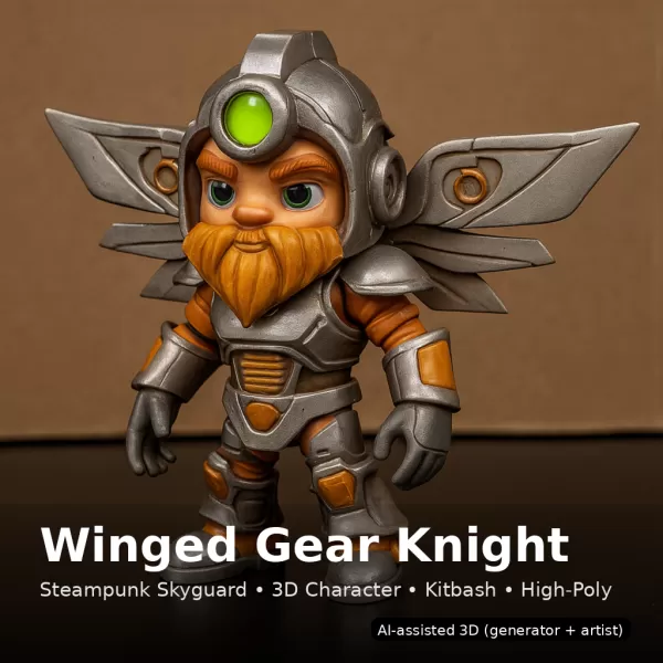 Woodland Gnome Collection (10 High-Poly Kitbash Characters) - Model preview 20