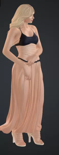 frau am strand - Model preview 2