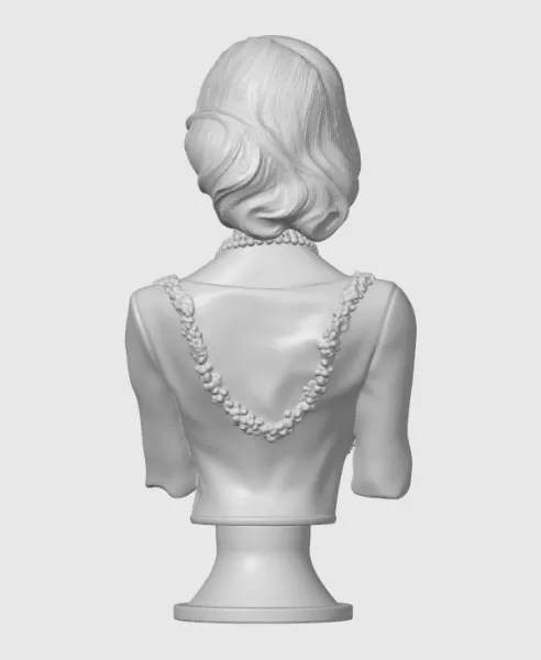 Grace Kelly 3D Bust - Model preview 6