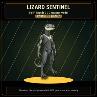 Beast Warriors Pack – Fantasy Creature 3D Models Kitbash - Model thumbnail 16