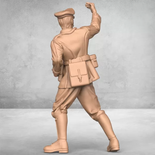 Attacking Army Officer - Model preview 2