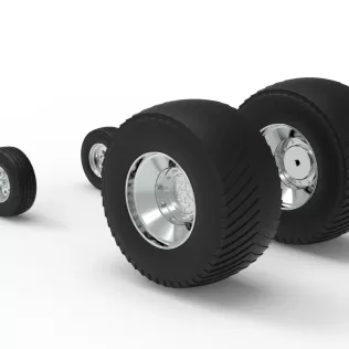 Wheel set of Pro Stock Pulling Tractor Version 3 Scale 1:25 - Model thumbnail 7