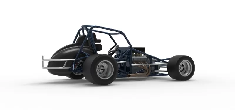Sprint car Base Version 2 Scale 1:25 - Model preview 21