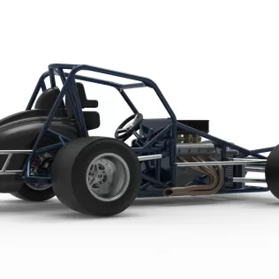 Sprint car Base Version 2 Scale 1:25 - Model thumbnail 21