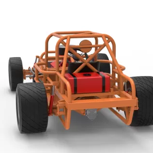 Vintage Dirt Modified stock car Base Version 8 Scale 1:25 - Model thumbnail 14