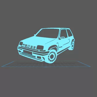 Renault - Super 5 GT Turbo Wall Art
