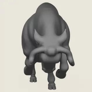Charging Bull Print Ready 3D Model - Model thumbnail 2