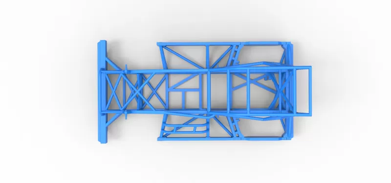 Frame of New Zealand Superstock car Version 4 Scale 1:25 - Model preview 9