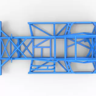 Frame of New Zealand Superstock car Version 4 Scale 1:25 - Model thumbnail 9