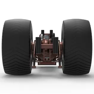 Pro Stock Pulling Tractor Base Scale 1:25 - Model thumbnail 12