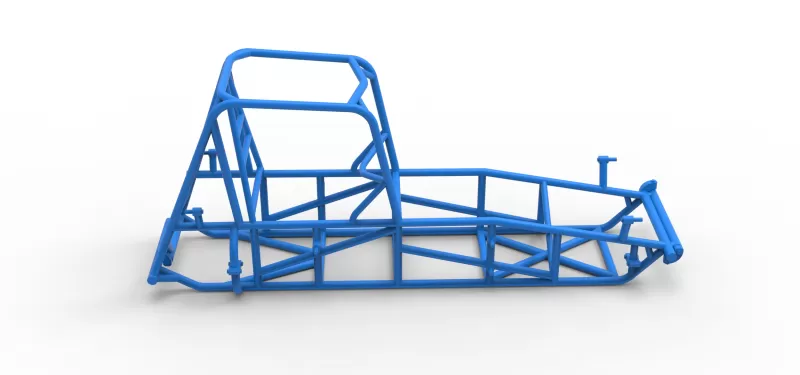 Frame of Vintage Dirt Silver Crown Car Scale 1:25 - Model preview 14