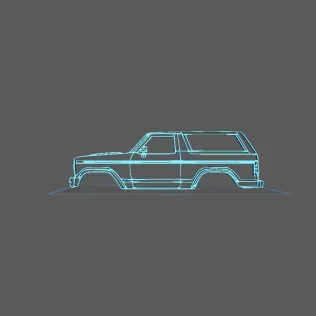Ford - Bronco 1980 Wall Art