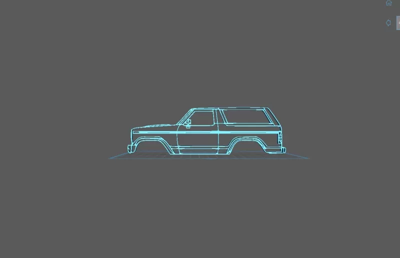 Ford - Bronco 1980 Wall Art - Model preview 1