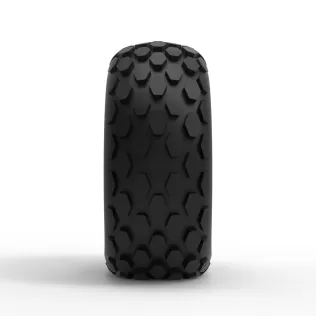 Offroad tire 28 deflated Scale 1:25 - Model thumbnail 4