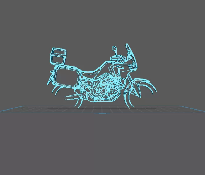 Honda - CRF 1000 Wall Art - Model preview 2