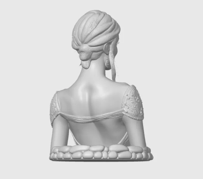 Olivia Wilde 3D Bust - Model preview 9
