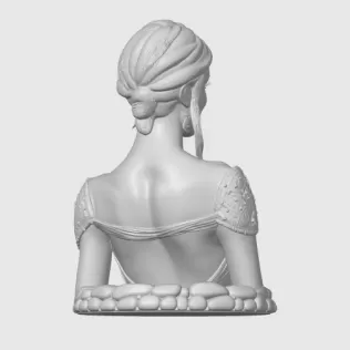 Olivia Wilde 3D Bust - Model thumbnail 9
