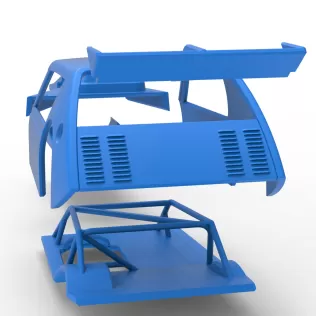 Shell of Vintage Asphalt Modified stock car V8 Scale 1:25 - Model thumbnail 24