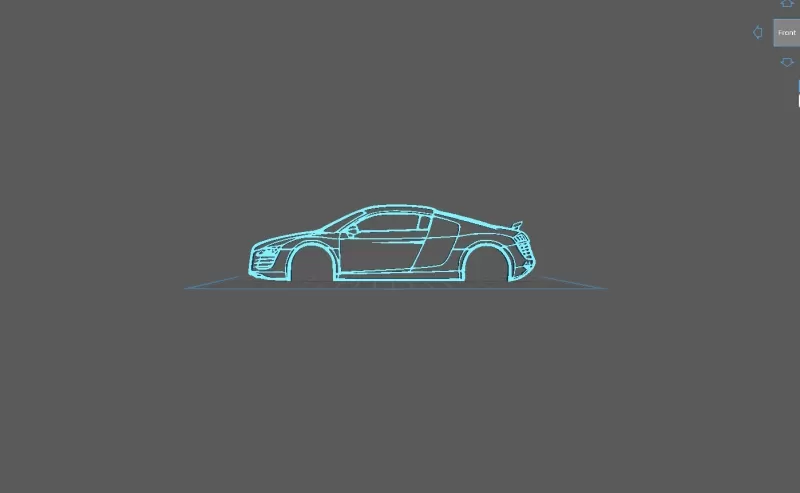 Audi - R8 2007 Wall Art - Model preview 1