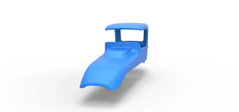 Shell of Vintage Sprint car Scale 1:25 - Model preview 4