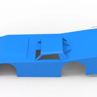 Shell of Vintage Dirt late model Race car Version 4 Scale 1:25 - Model thumbnail 8