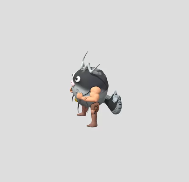 Electric Catfish Man - Model preview 2