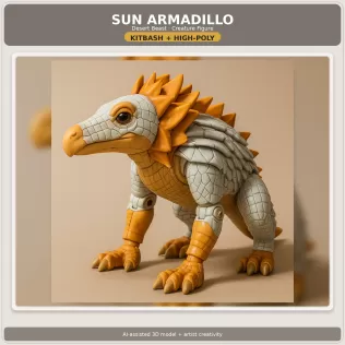 Kitbash Creature Collection – High-Poly Character Figure Pack - Model thumbnail 14