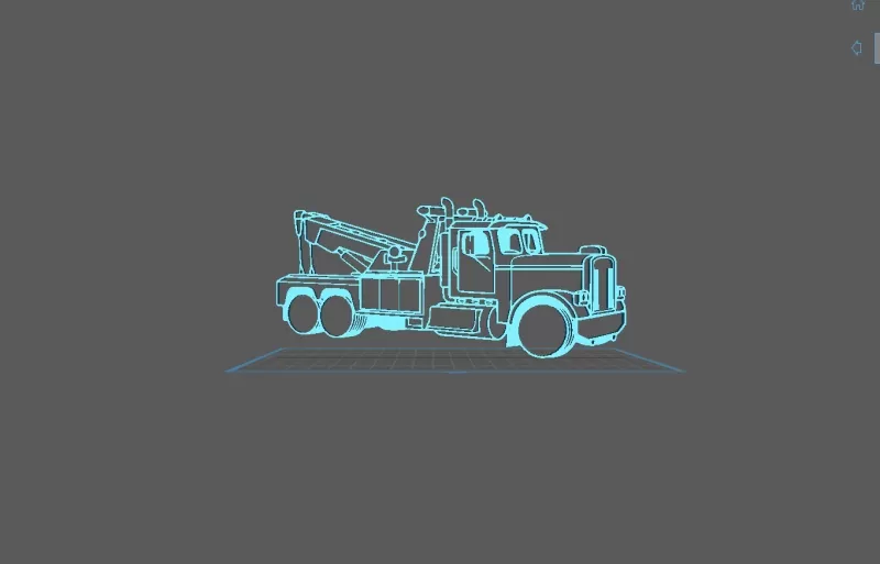 Truck - Tow truck Wall Art - Model preview 1