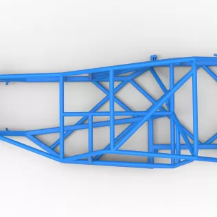 Frame of Vintage Asphalt Modified stock car V2 Scale 1:25 - Model thumbnail 8