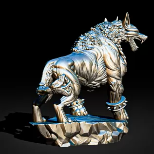 Cerberus Three-Headed Hellhound #RoZ - Model thumbnail 5