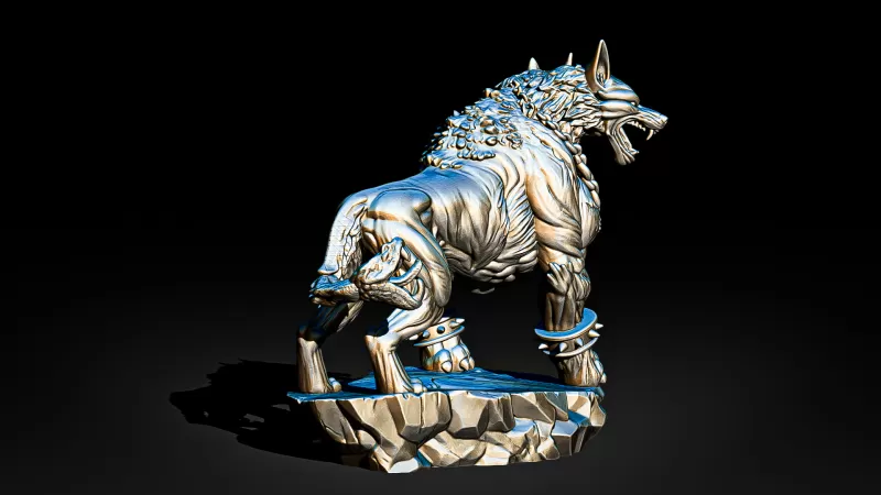 Cerberus Three-Headed Hellhound #RoZ - Model preview 5