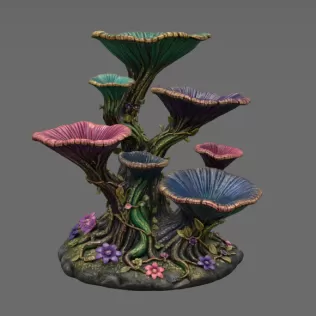 Enchanted Floral Tree Organizer STL File for 3D Print - Model thumbnail 12