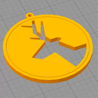 Reindeer gyroscope spinning Christmas tree decoration - Model thumbnail 2