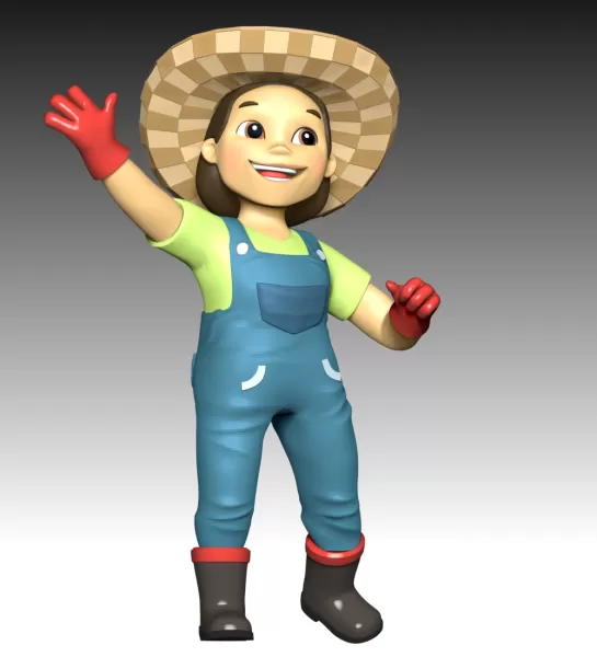 Farmer Yumi Fan Art - Model preview 3