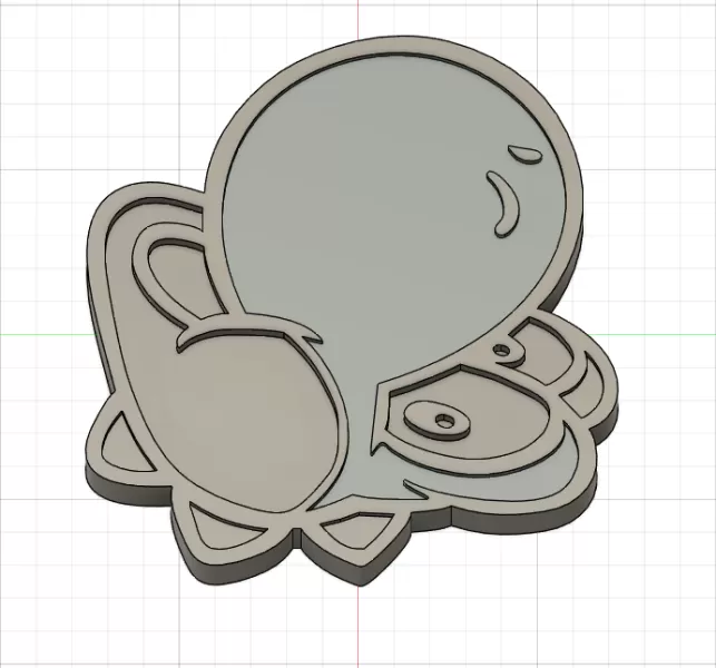 Tête de Yoshi - Mario Bross - Model preview 2