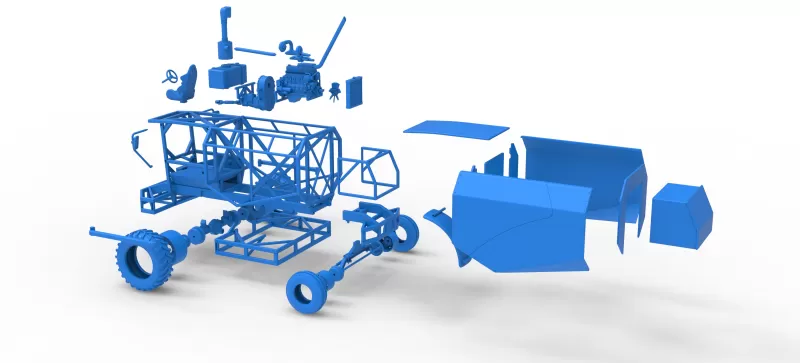 Racing Combine Harvester Scale 1:25 - Model preview 24