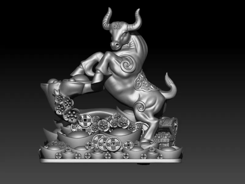 Zodiac Ox buffalo - Model preview 1