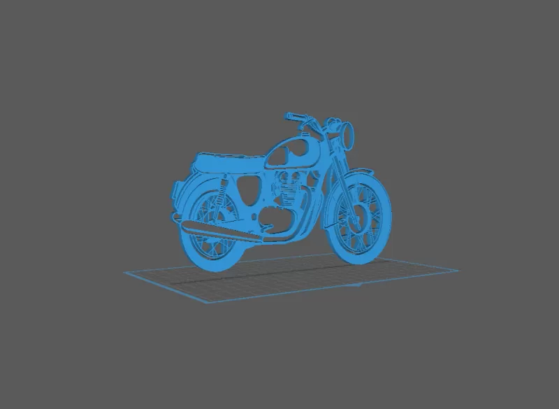 Kawasaki - W650 Wall Art - Model preview 2
