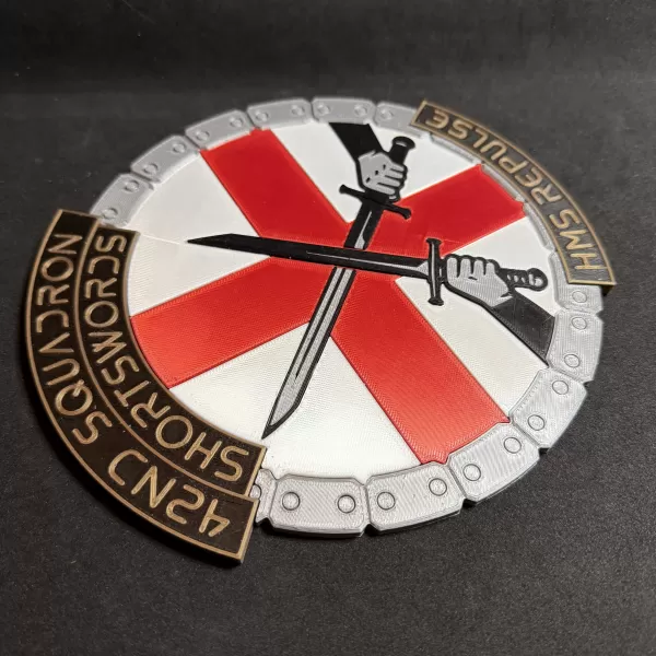HMS Repulse 42nd Squadron Unit Wall Plaque - Model preview 5