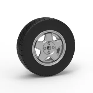 Front wheel of BriSCA Formula 2 Stock Car Scale 1:25