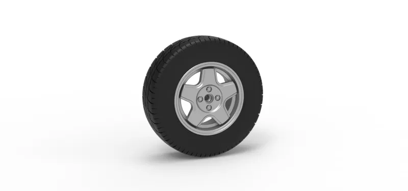 Front wheel of BriSCA Formula 2 Stock Car Scale 1:25 - Model preview 1