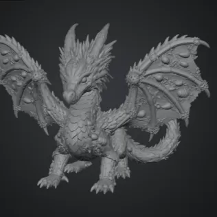Ocean Bloom Dragon STL File for 3D Print - Model thumbnail 11