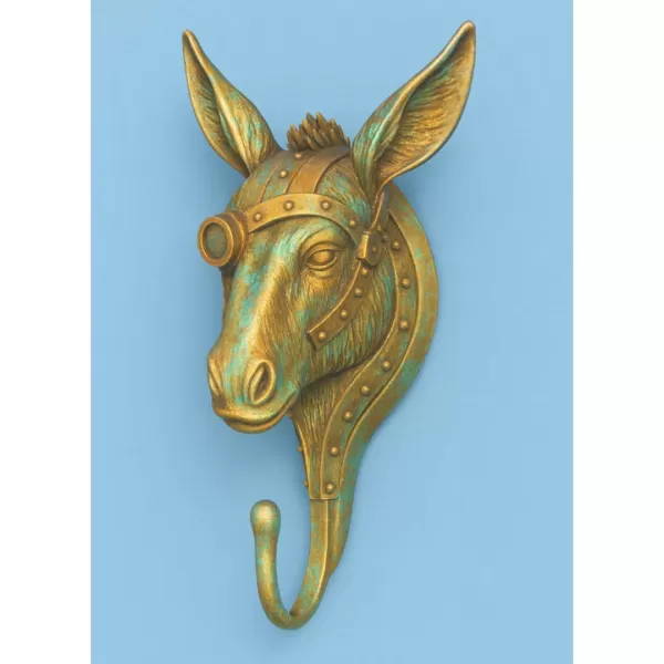 STL File Description — Steampunk Donkey Head Wall Hook - Model preview 1