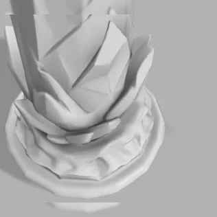Crystal Obelisk - Fantasy Tabletop & Decor Piece - Model thumbnail 3