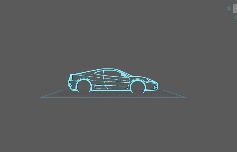Ferrari - Challenge Stradale Wall Art - Model preview 2