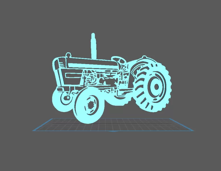 Tractor - David Brown Wall Art - Model preview 2