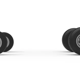 Wheel Set of Dirt Silver Crown Car Scale 1:25 - Model thumbnail 4