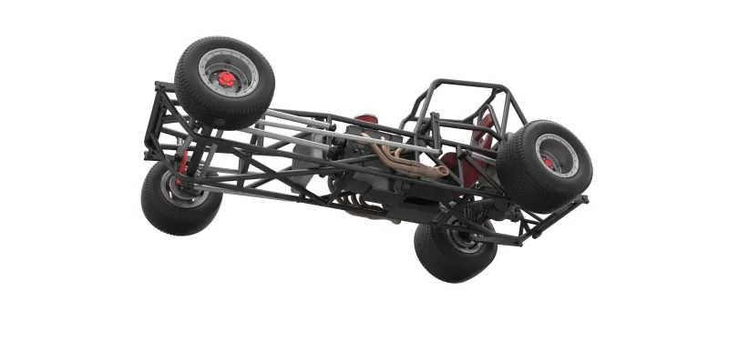 Vintage Dirt Modified stock car Base Version 2 Scale 1:25 - Model preview 3