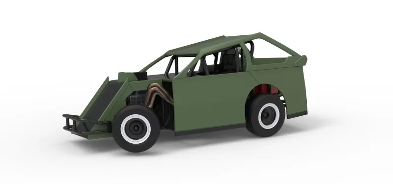 Mod Lite Race car while turning Version 2 Scale 1:25 - Model preview 1