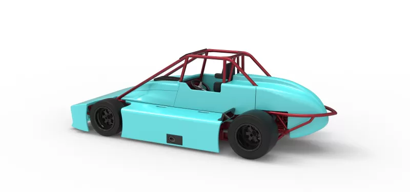 Experimental Pavement Silver Crown Car Version 3 Scale 1:25 - Model preview 12